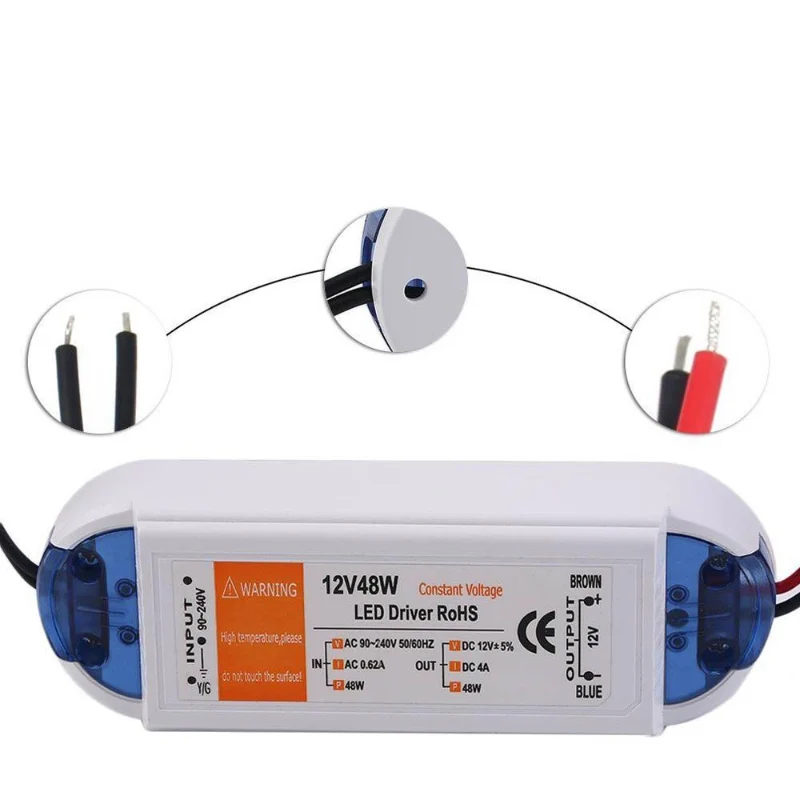 12V LED Netzteil 48W 4A Trafo für LED Lampe ~1079