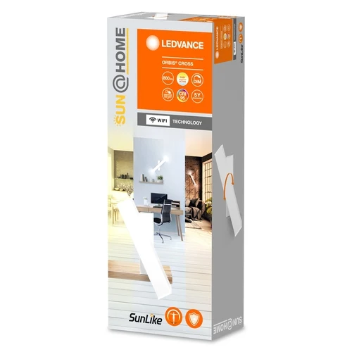 LEDVANCE Wifi SUN@HOME ORBIS CROSS LED Wandleuchte 12W / 2200-5000K