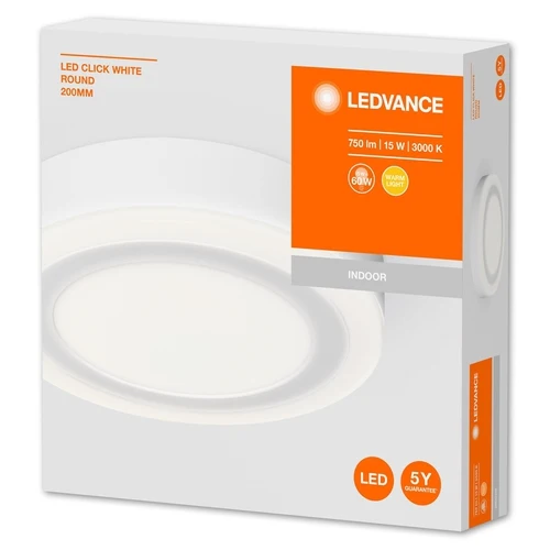 LEDVANCE LED CLICK Wand- und Deckenleuchte 20cm 15W / 3000K Warmweiß