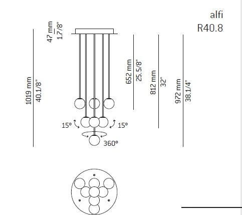 Estiluz Pendelleuchte - Alfi R40.8