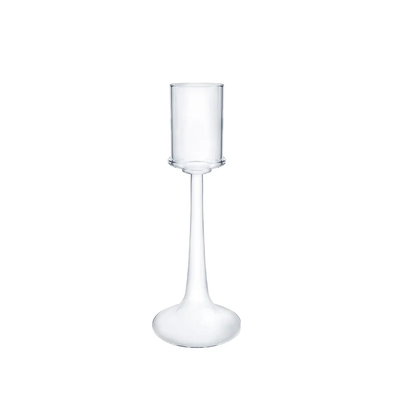 Blown Glass Candle Holder FIAMMA Set of Two by Aldo Cibic for Paola C