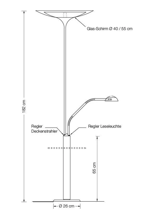 VS Manufaktur - Myos T 55 Raumstrahler / Leseleuchte