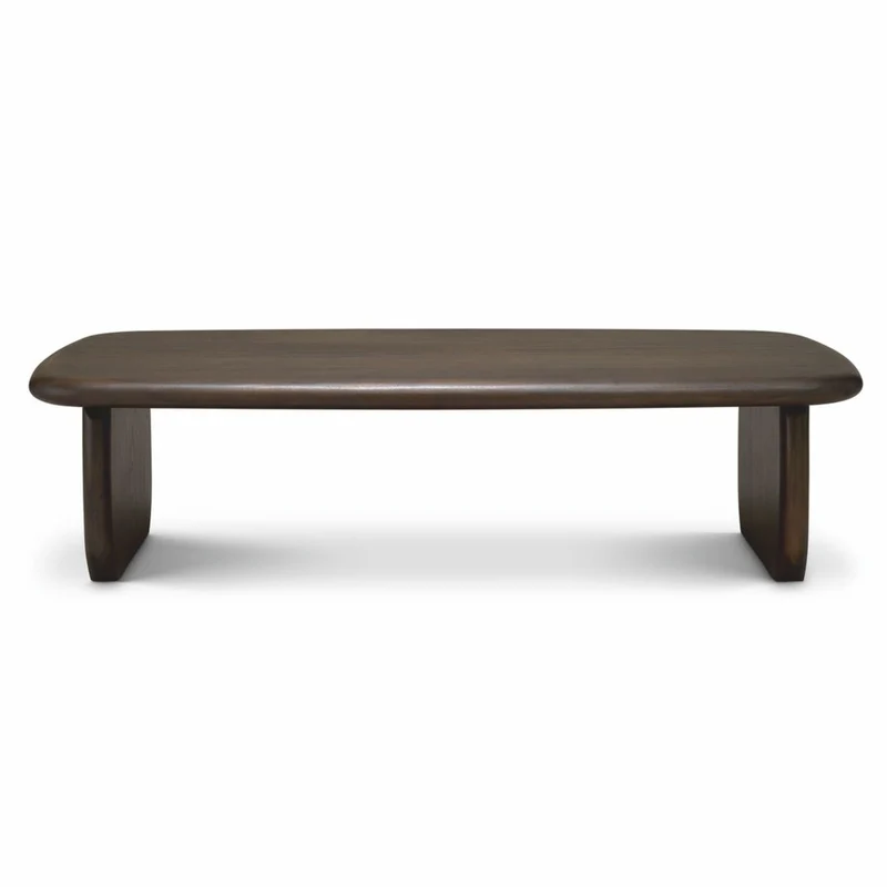 Casa Padrino Luxus Mahagoni Couchtisch Dunkelbraun 130 cm - Wohnzimmer Möbel