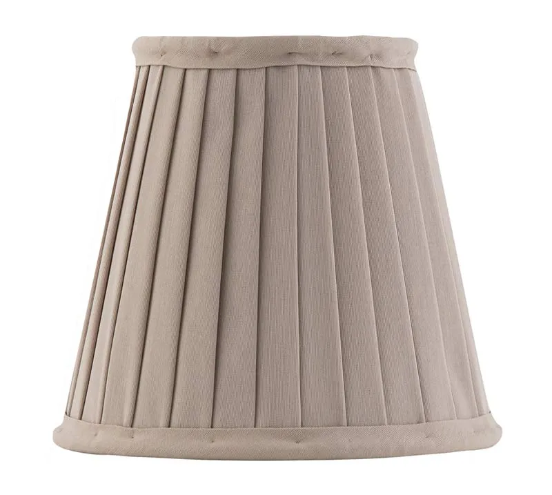Textilskärm d130 (Klämf/Beige)
