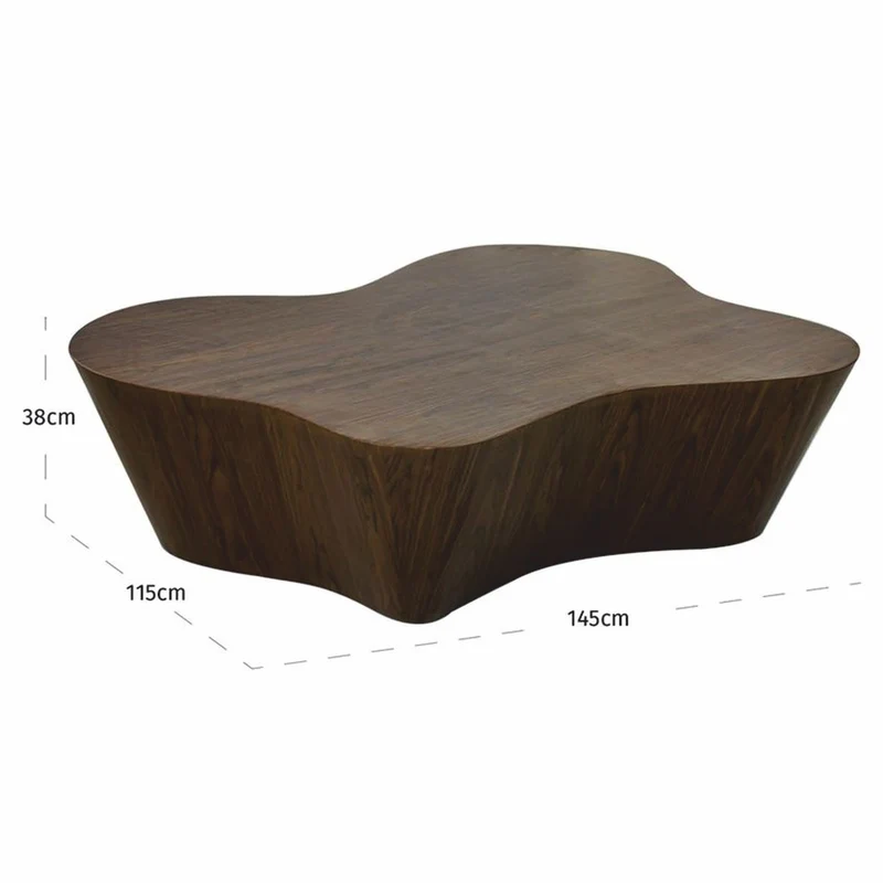 Casa Padrino Luxus Couchtisch Dunkelbraun 145 cm - Wohnzimmer & Hotel Möbel