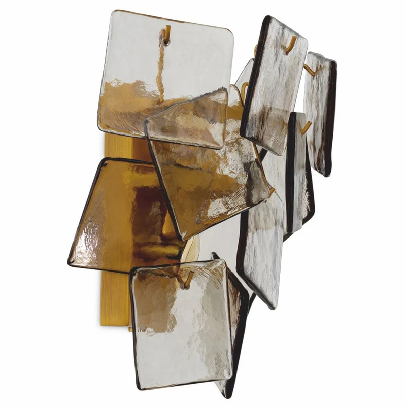Casa Padrino Luxus Wandleuchte Antik Messing / Grau 35,5 cm - Luxus Qualität