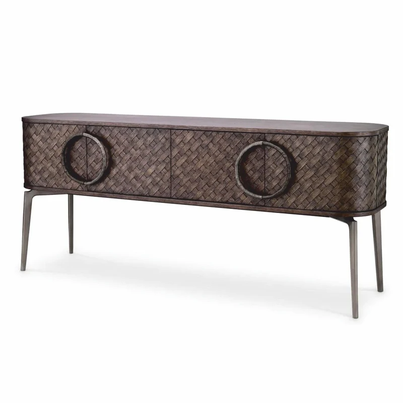 Casa Padrino Luxus Sideboard Braun / Bronze 180 cm - Wohnzimmer & Hotel Möbel