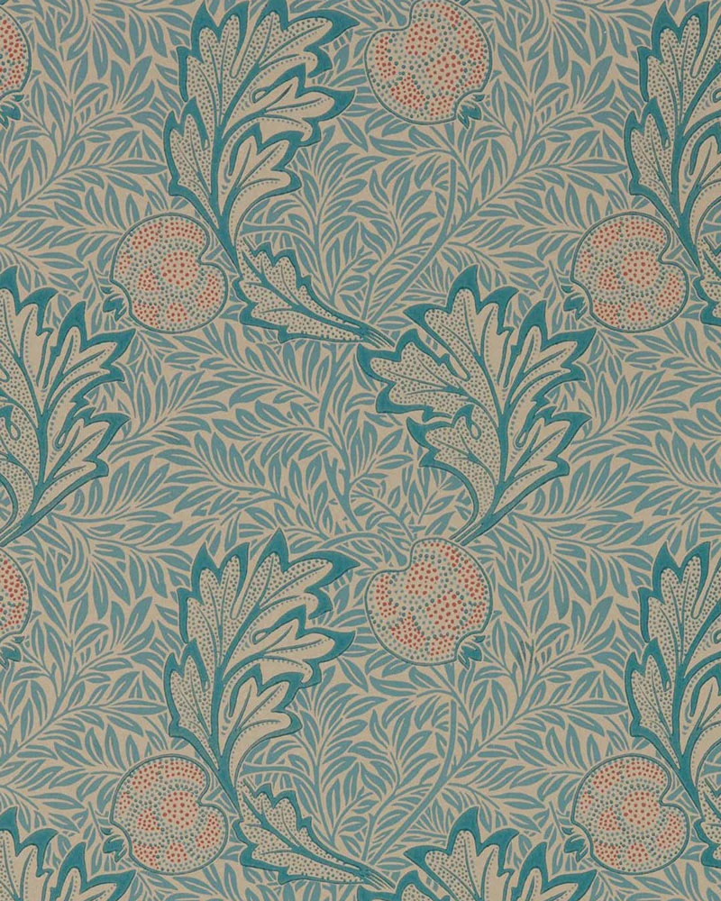 William Morris & Co. Tapet - Apple indigo antique
