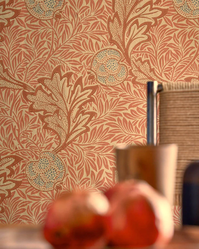 William Morris & Co. Tapet - Apple rust gold