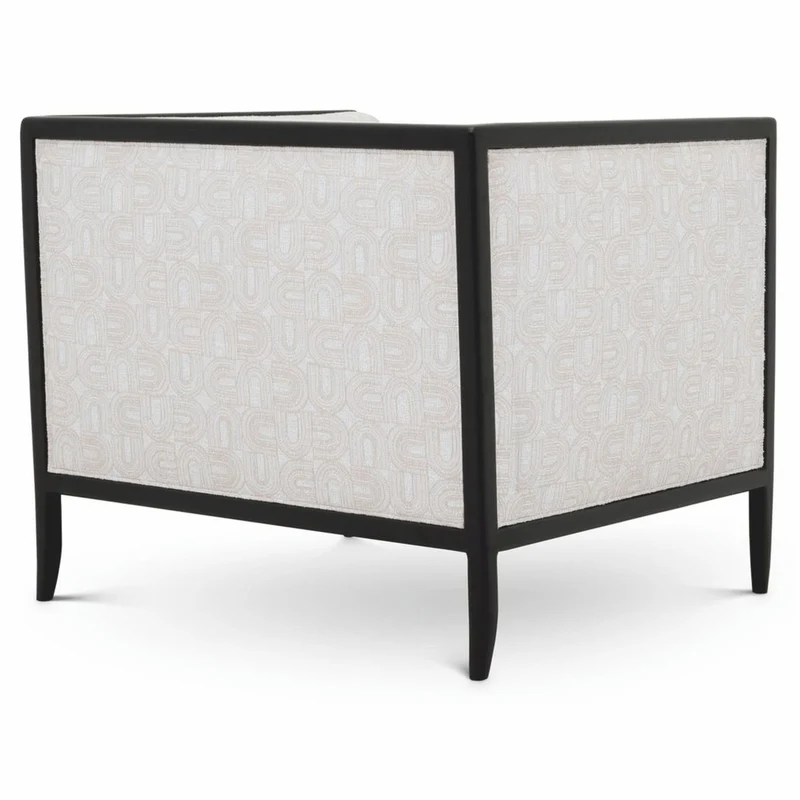 Casa Padrino Luxus Wohnzimmer & Hotel Sessel Creme / Schwarz 78 cm - Luxus Möbel