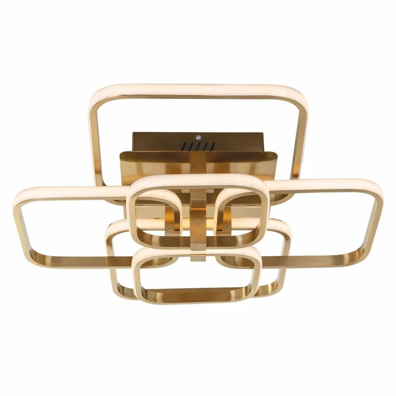 Casa Padrino Luxus LED Deckenleuchte Gold 69 cm - Luxus LED Leuchten