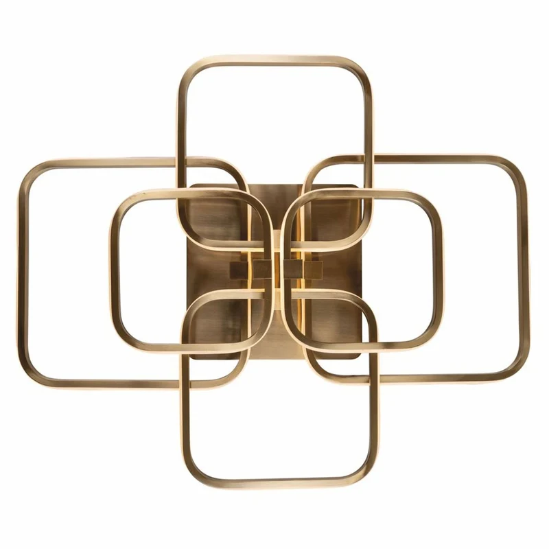 Casa Padrino Luxus LED Deckenleuchte Gold 69 cm - Luxus LED Leuchten