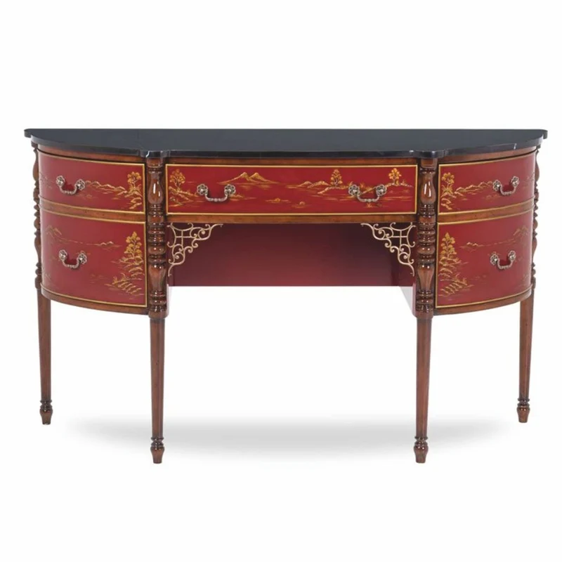 Casa Padrino Luxus Barock Konsole im asiatischen Stil 145 cm - Barock Möbel