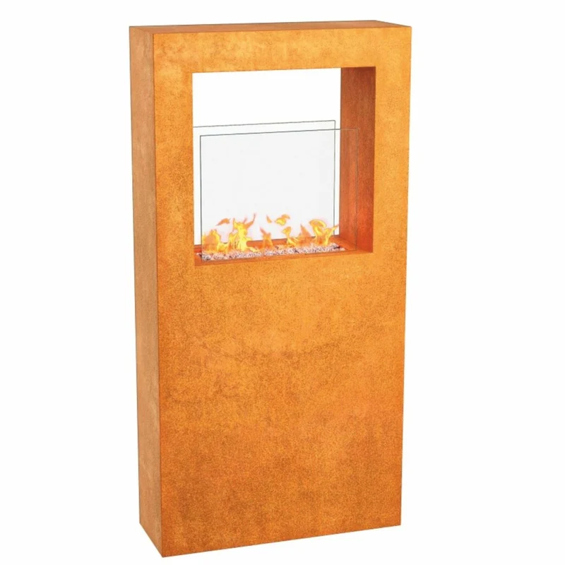 Casa Padrino Garten Deko Bioethanol Kamin H. 140 cm - Garten & Terrassen Accessoires