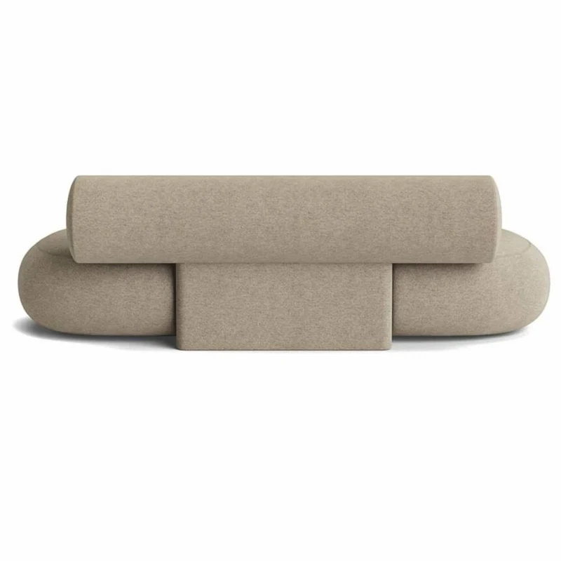 Casa Padrino Luxus Sofa Greige 240 cm - Luxus Wohnzimmer & Hotel Möbel