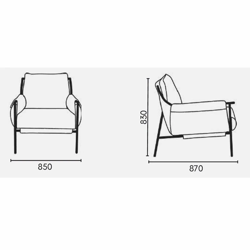Casa Padrino Luxus Wohnzimmer & Hotel Sessel Grau / Braun 85 cm - Luxus Möbel