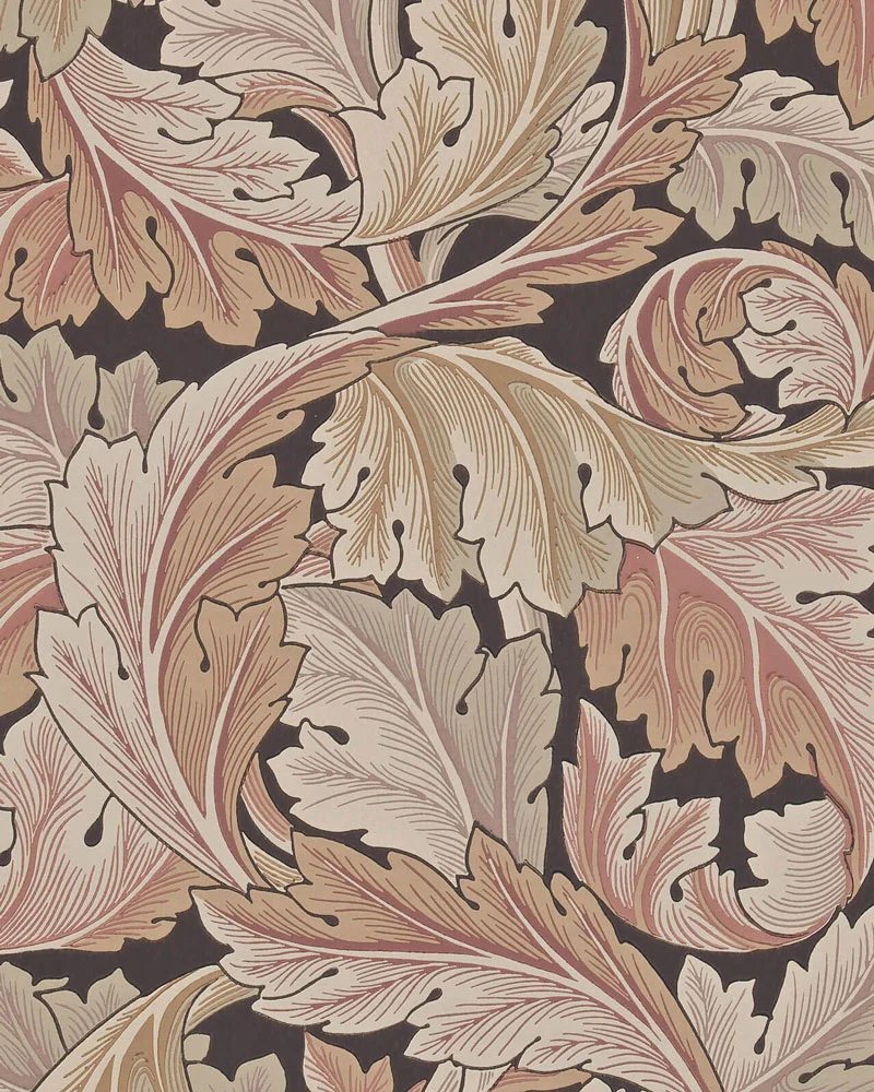 William Morris & Co. Tapet - Acanthus Terracotta