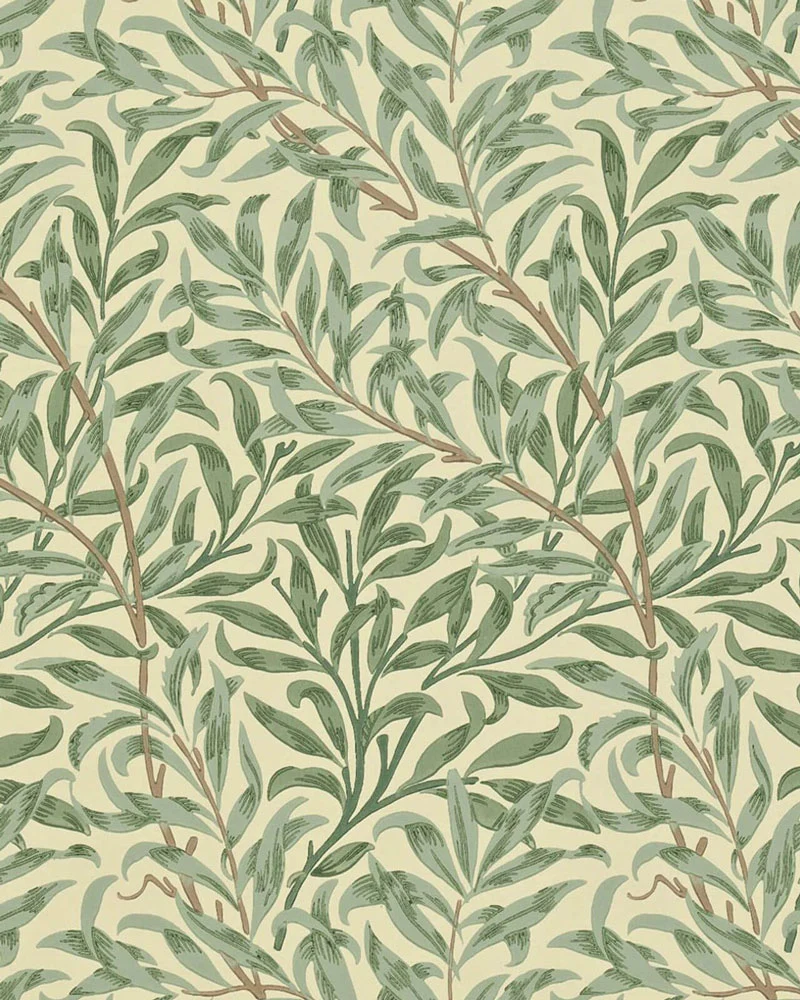 William Morris & Co. Tapet - Willow Boughs Green