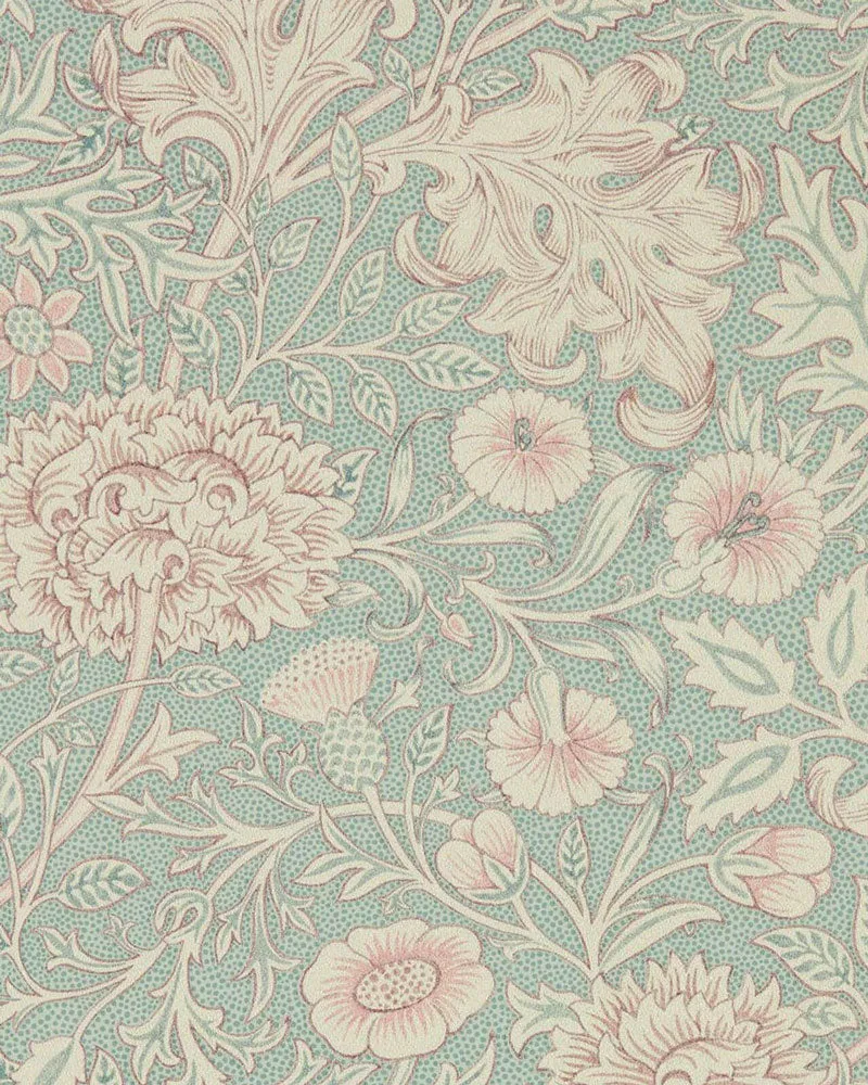 William Morris & Co. Tapet - Double Bough teal rose