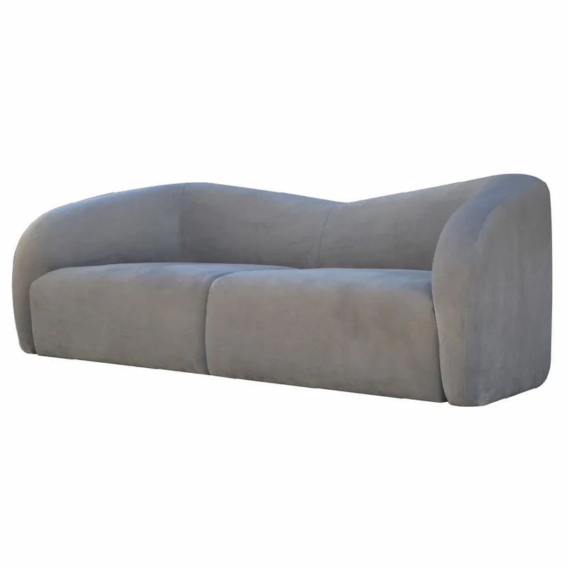 Casa Padrino Luxus 3er Wohnzimmer Sofa Grau 238 cm - Wohnzimmer Interior
