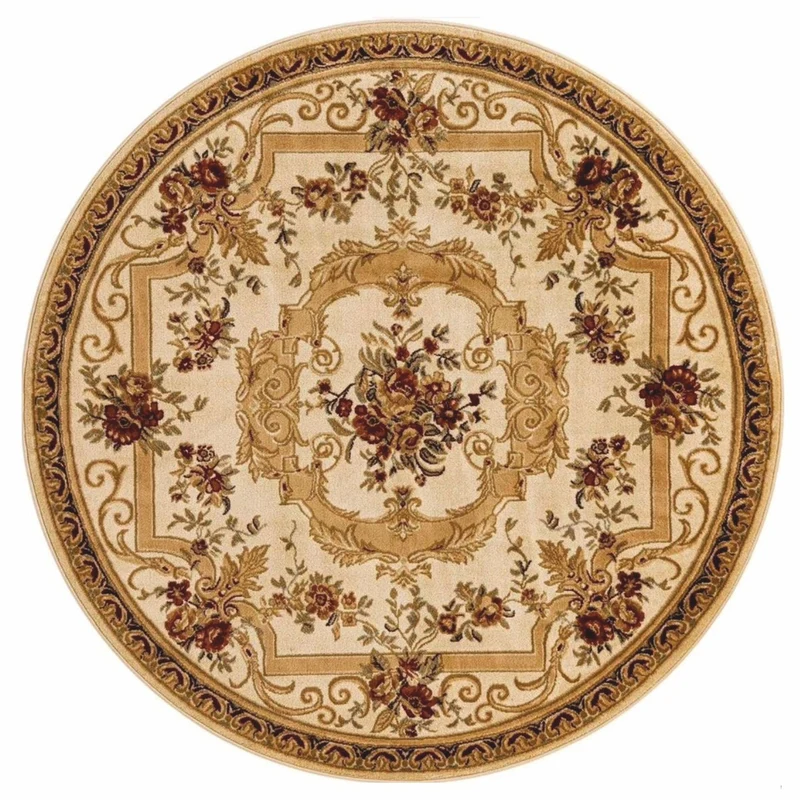 Casa Padrino Luxus Barock Wohnzimmer Teppich Creme / Beige - Verschiedene Größen