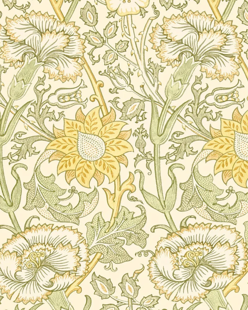 William Morris & Co. Tapet - Pink & Rose cowslip/fennel