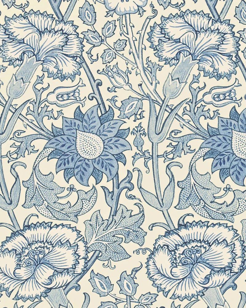 William Morris & Co. Tapet - Pink & Rose indigo