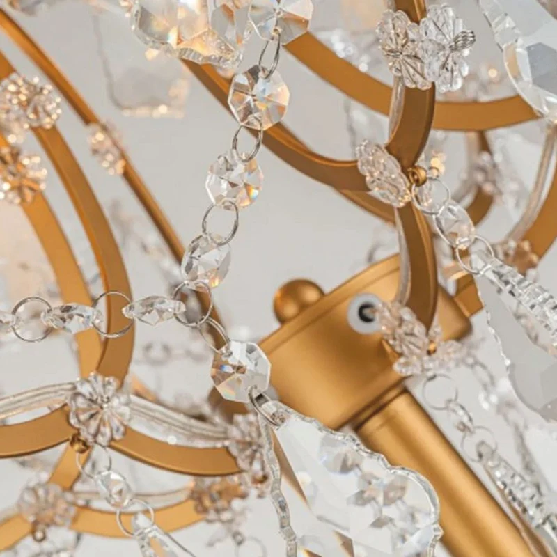 Casa Padrino Barock Kristall Stehleuchte Gold H. 175 cm - Barock Kristall Leuchten