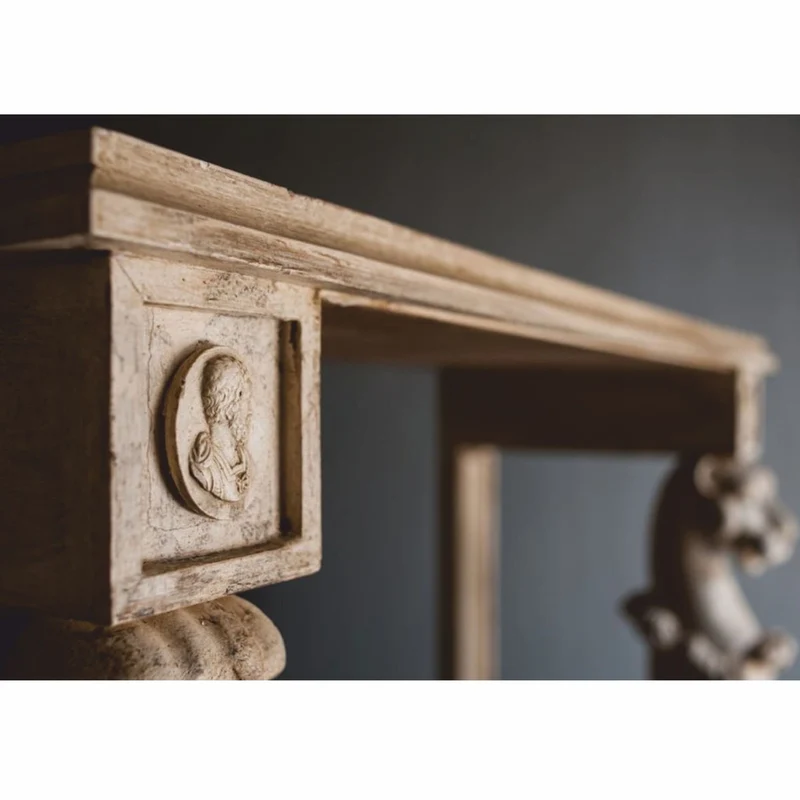 Casa Padrino Luxus Barock Konsole Antik Weiß 104 cm - Barock Möbel - Made in Italy