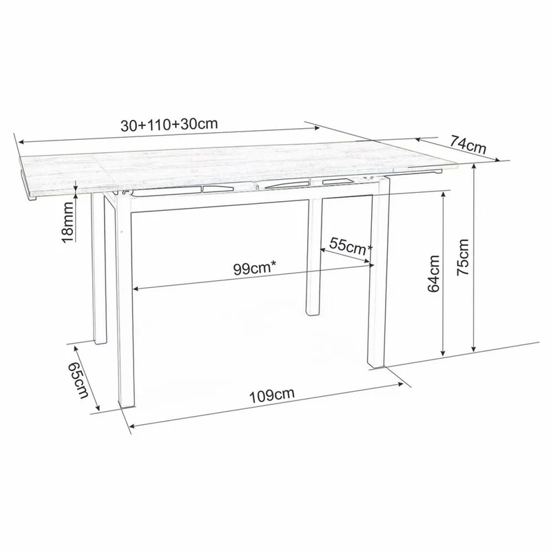 Casa Padrino Metall Esstisch mit Glasplatte Silber 110-170 cm - Erweiterbarer Küchentisch