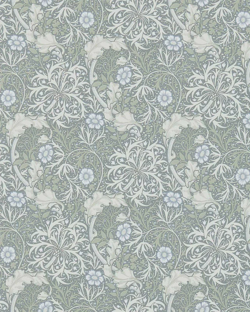 William Morris & Co. Tapet - Morris Seaweed Silver/Ecru