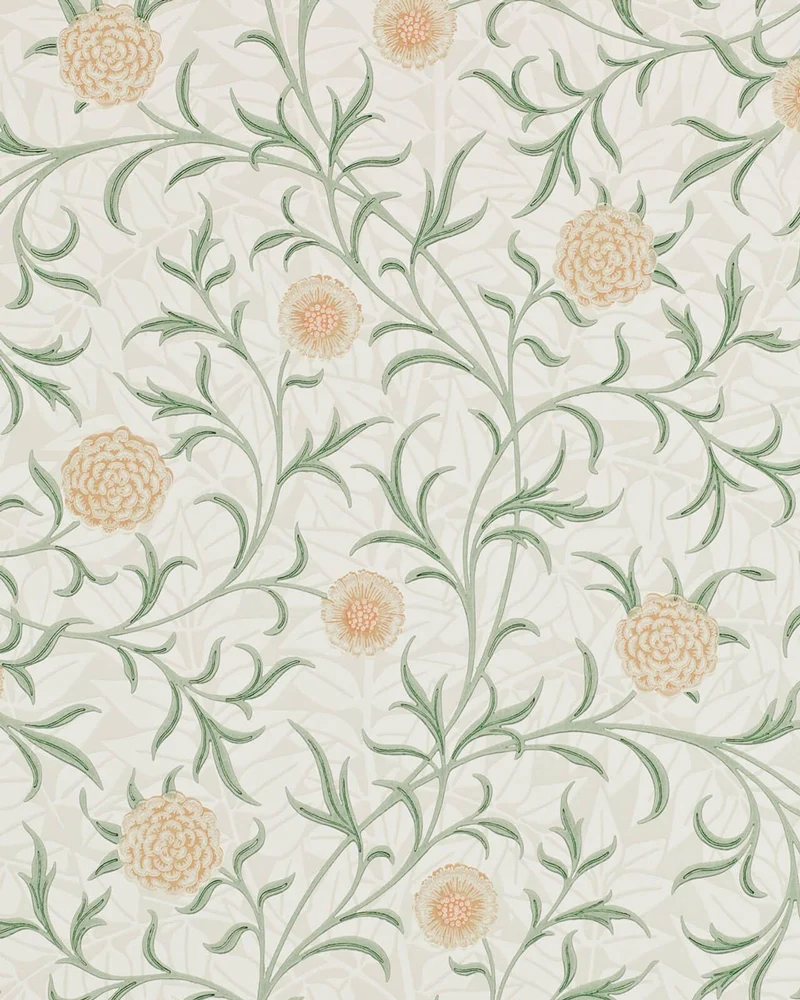 William Morris & Co. Tapet - Scroll Thyme/Pear
