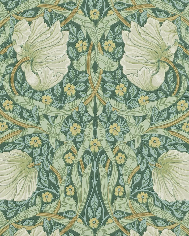 William Morris & Co. Tapet - Pimpernel Privet/Slate