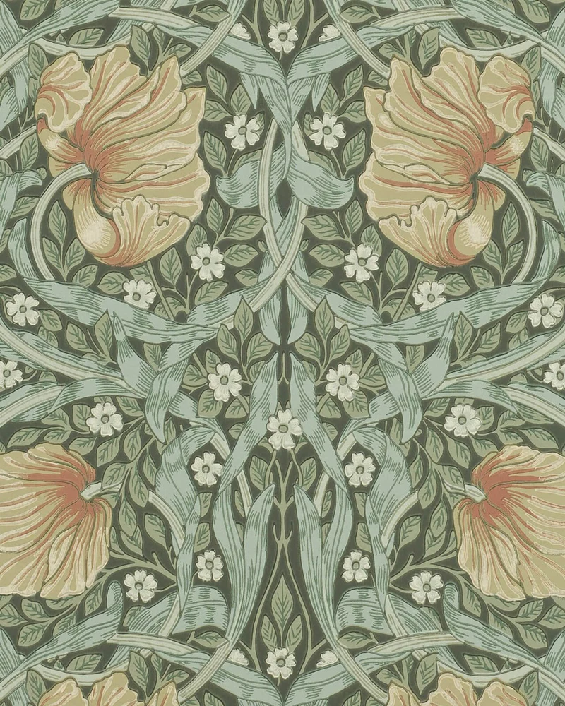 William Morris & Co. Tapet - Pimpernel Bayleaf/Manilla