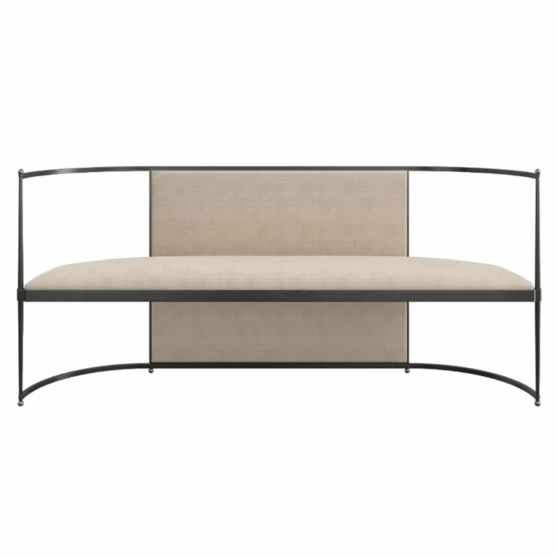 Casa Padrino Luxus Sitzbank Beige / Bronze / Gold 170 cm - Wohnzimmer & Hotel Möbel