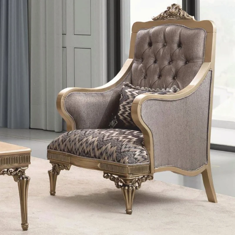 Casa Padrino Luxus Barockstil Wohnzimmer Möbel Set Grau / Gold - Barock Möbel