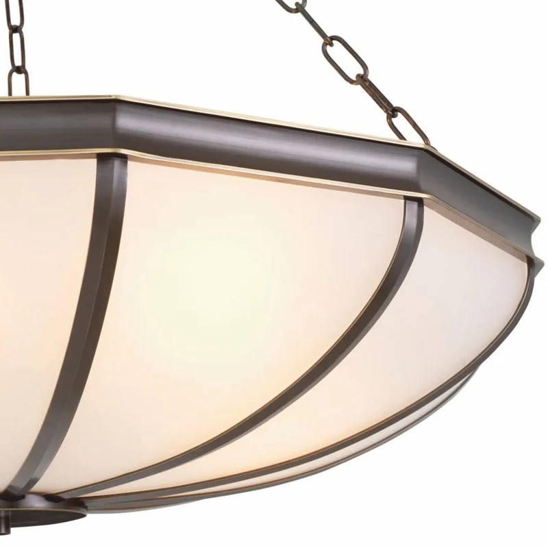 Casa Padrino Luxus Kronleuchter Bronze / Weiß 80 cm - Luxus Möbel - Luxus Interior