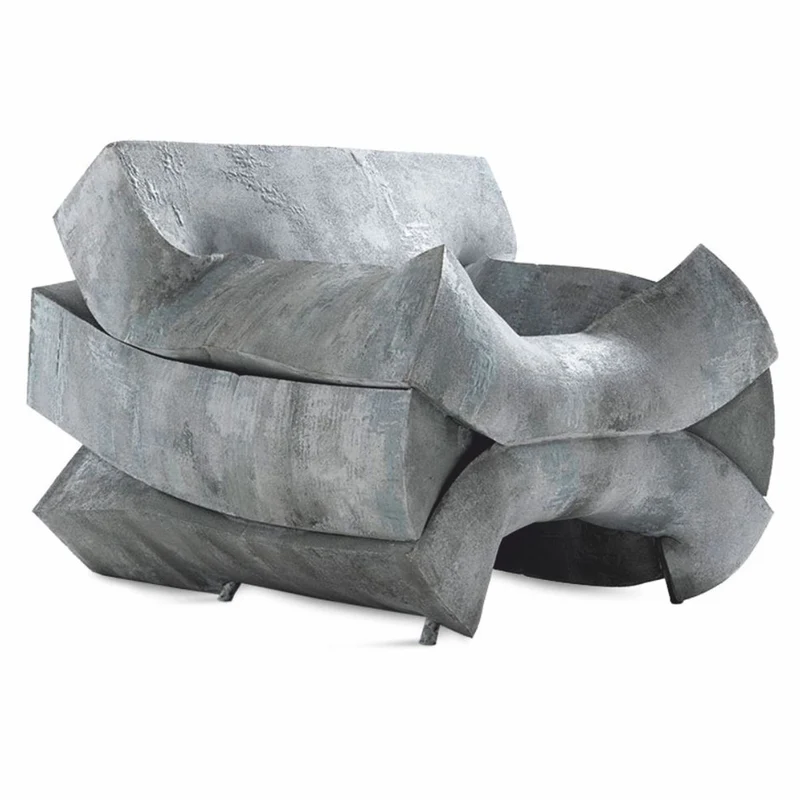 Casa Padrino Luxus Designer Sessel Grau 102 cm - Luxus Möbel - Made in Italy