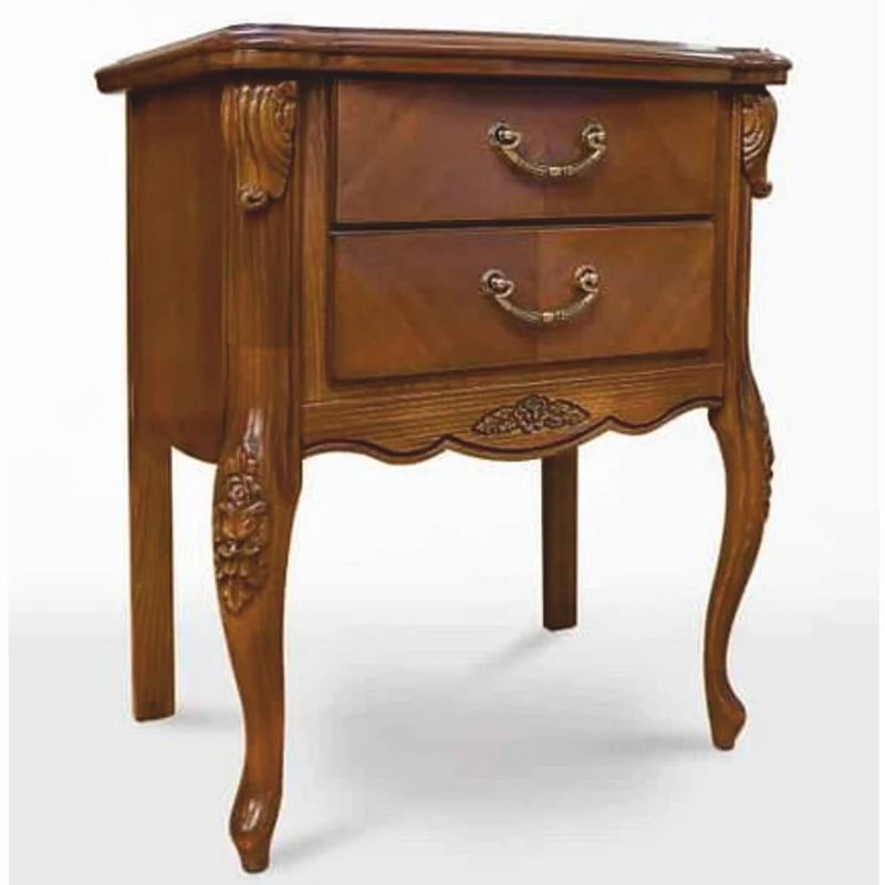 Casa Padrino Luxus Barock Nachtkommode Braun H. 72,6 cm - Barock Schlafzimmer Möbel