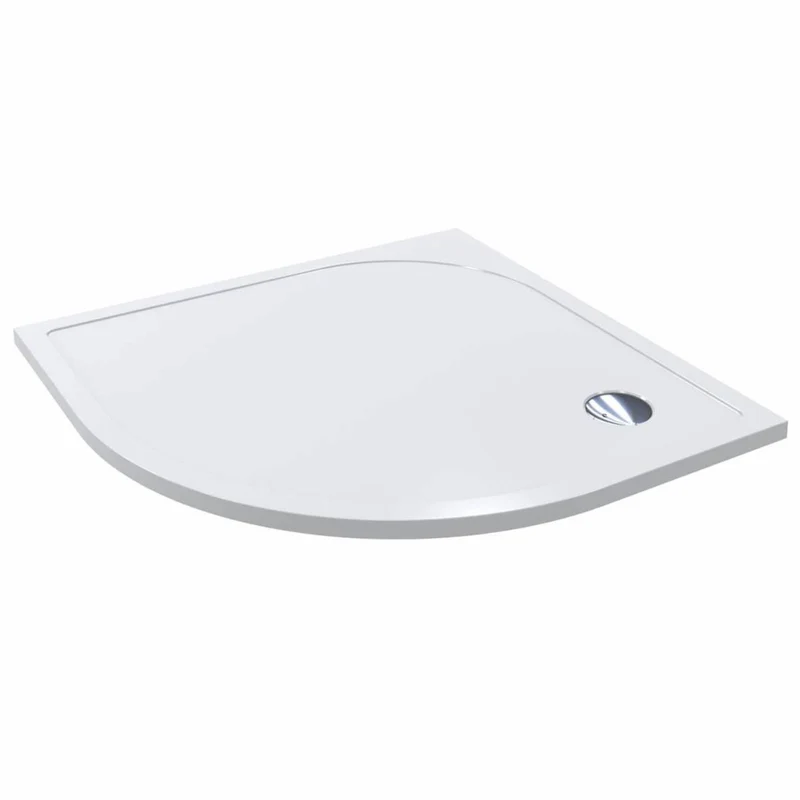 Casa Padrino Luxus Duschwanne Hochglanz Weiß 89,5 cm - Badezimmer Interior
