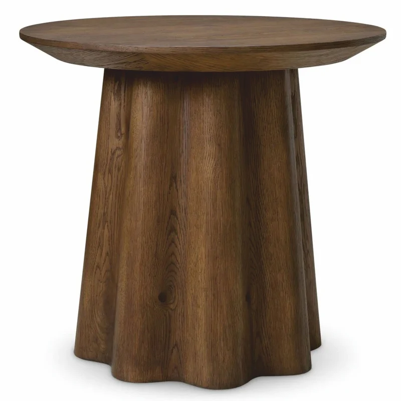Casa Padrino Luxus Beistelltisch Dunkelbraun Ø 60 x H. 55 cm - Luxus Möbel