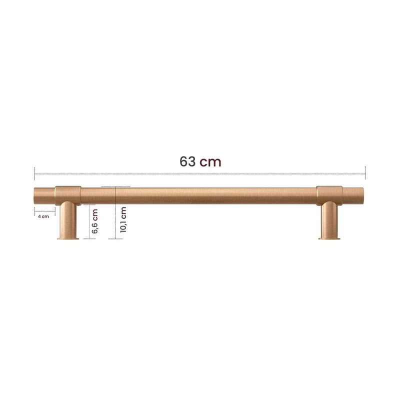 Casa Padrino Luxus Badezimmer Handtuchwärmer Matt Bronze 63 cm - Badezimmer Zubehör