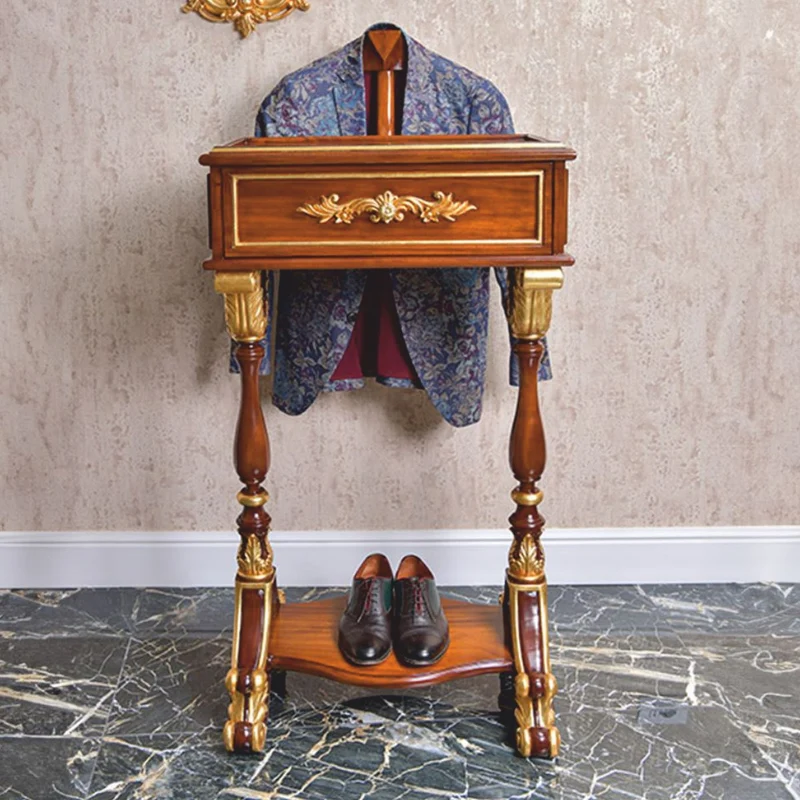 Casa Padrino Luxus Barock Dressboy Braun / Gold H. 130 cm - Made in Italy