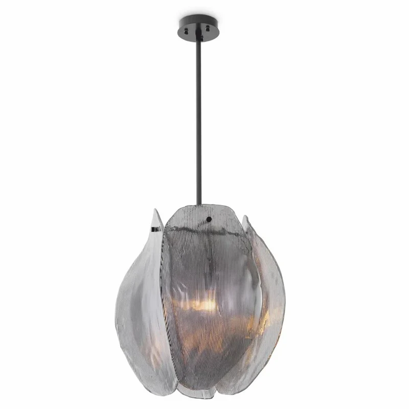 Casa Padrino Luxus Kronleuchter Grau / Bronze Ø 40 x H. 58 cm - Luxus Möbel
