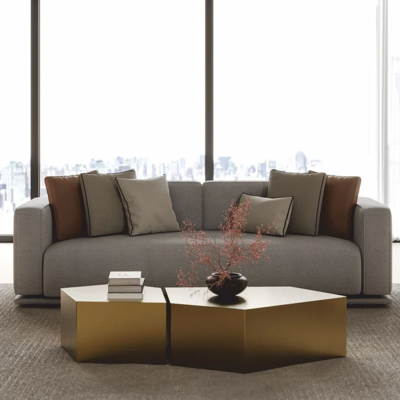 Casa Padrino Luxus Sofa Grau 225 cm - Hotel & Wohnzimmer Möbel