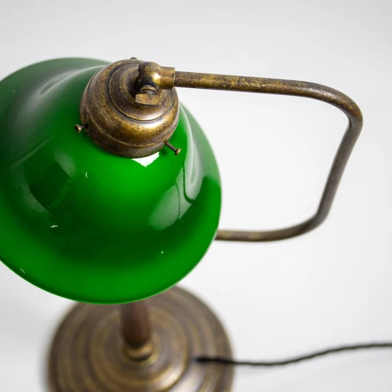 Bordslampa 1903 - Antik med grön klockskärm
