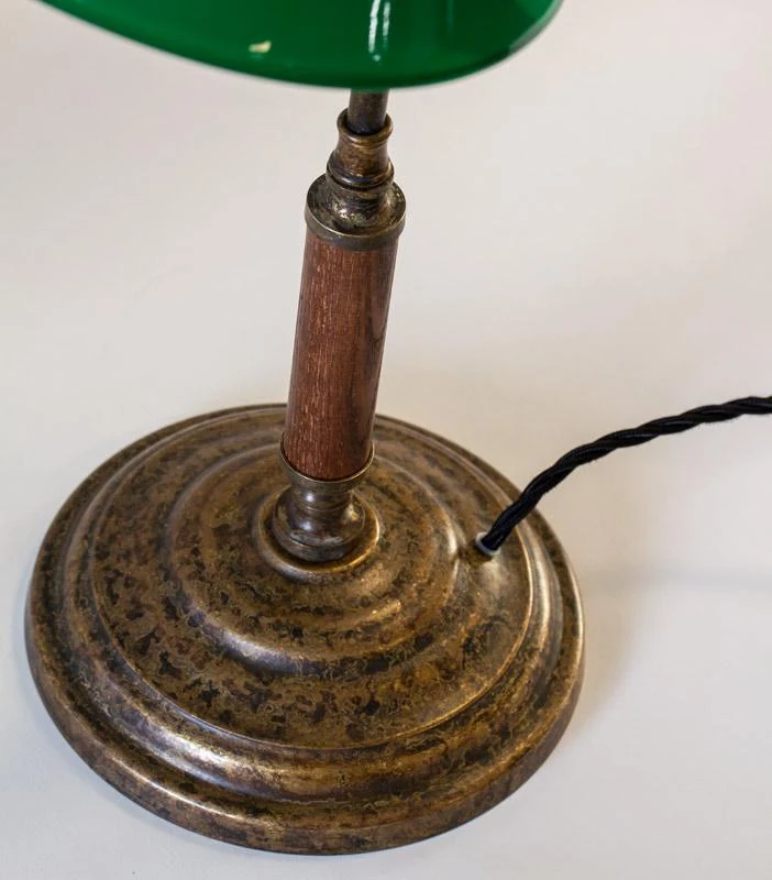 Bordslampa 1903 - Antik med grön skärm
