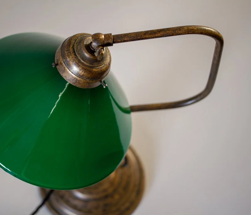 Bordslampa 1903 - Antik med grön skärm