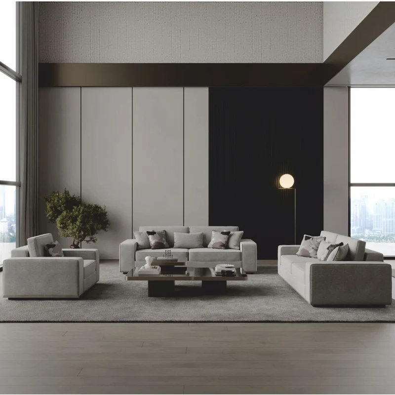 Casa Padrino Luxus Sessel Grau 115 cm - Wohnzimmer & Hotel Möbel