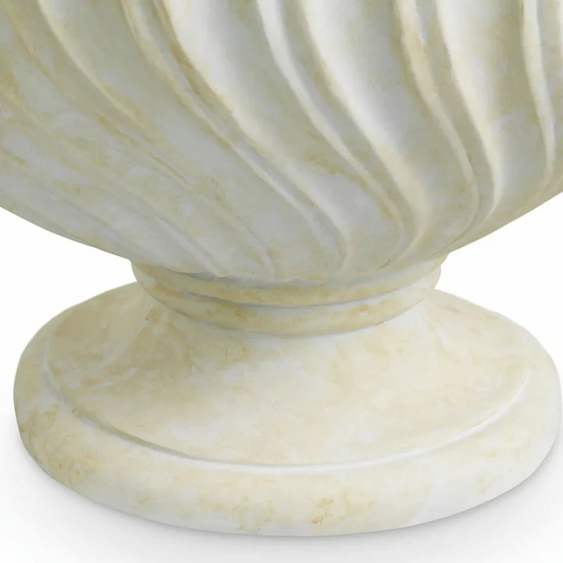 Casa Padrino Luxus Barock Tischleuchte Antik Weiß / Messing / Creme Ø 80 x H. 97 cm